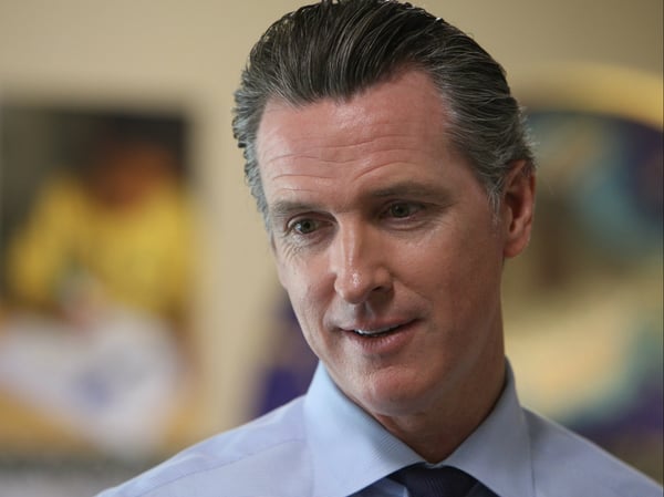 Democratic gubernatorial candidate Gavin Newsom.
