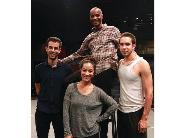 The Williams family from American River College's production of "West Side Story." Pictured left to right are David Williams, Sarah Williams-Souther, Sam Williams and Isaac Williams.