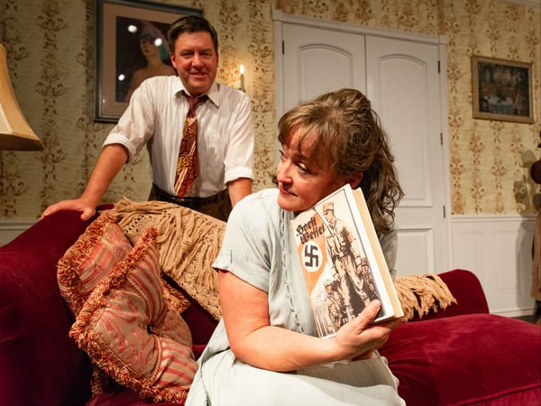 Gary Alan Wright and Lois Masten Ewing in CalStage's production of "Times Like These."