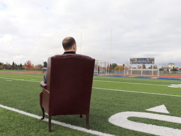 A promotional photo for "Halftime With Don," which runs at the B Street Theatre through December 30, 2018