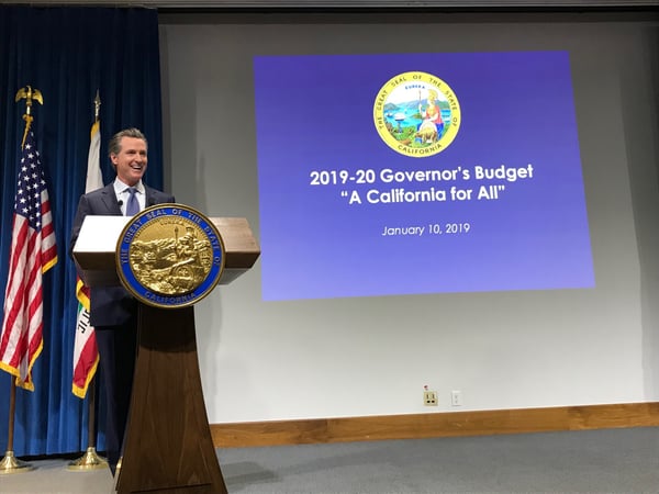 Gov. Gavin Newsom presents his 2019-2020 California budget proposal.