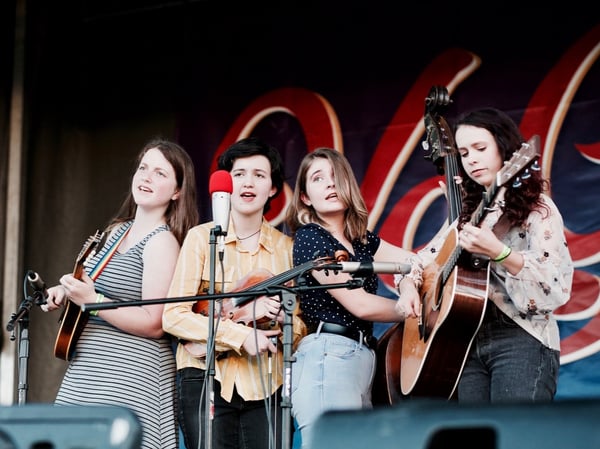 North Country Blue performs at a festival in Las Vegas.