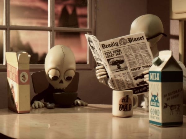 A scene from "La Morte Pere Et Fils", one of the shorts to be shown at the Sacramento French Film Festival's 12th Annual Winter Shorts Fest.