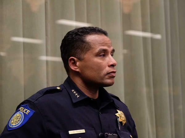 Sacramento Police Chief Daniel Hahn at a City Council meeting, March 5, 2019.