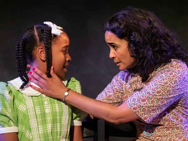 Abisola Forrester (left) and Nathalie Autumn Bennett (right) in the Sacramento Theatre Company's production of "When We Were Colored"