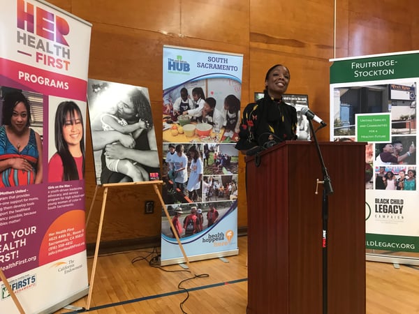 California's first surgeon general, Dr. Nadine Burke Harris, launched a statewide listening tour  at the Fruit Ridge Community Collaborative in South Sacramento on April 2.