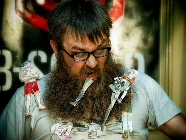 Writer and comic book literacy educator Eben Burgoon
