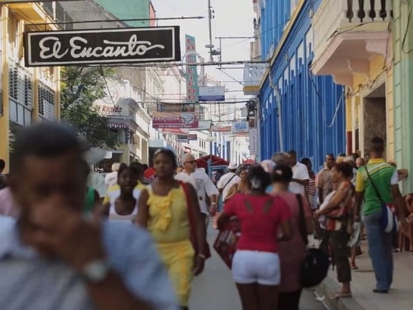 A street in Santiago de Cuba, Cuba