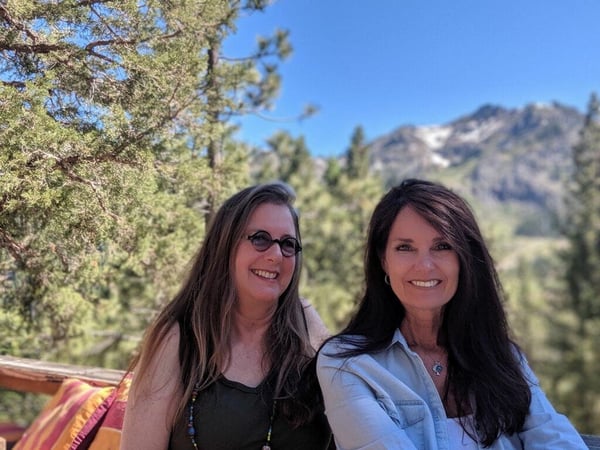 Author Janet Fitch (left) and Insight Host Beth Ruyak (left) at the Community of Writers at Squaw Valley.