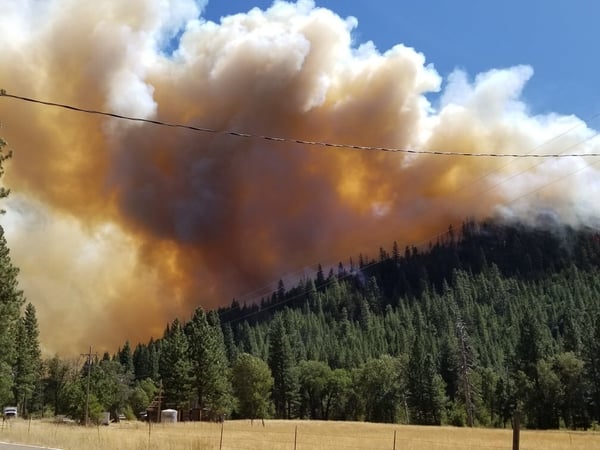 The Walker Fire in Plumas County Sept. 6, 2019.