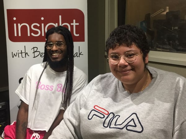 (from left) Ayotunde Ikuku and Herine Palacios were involved with the first Trans Job Fair in Sacramento.