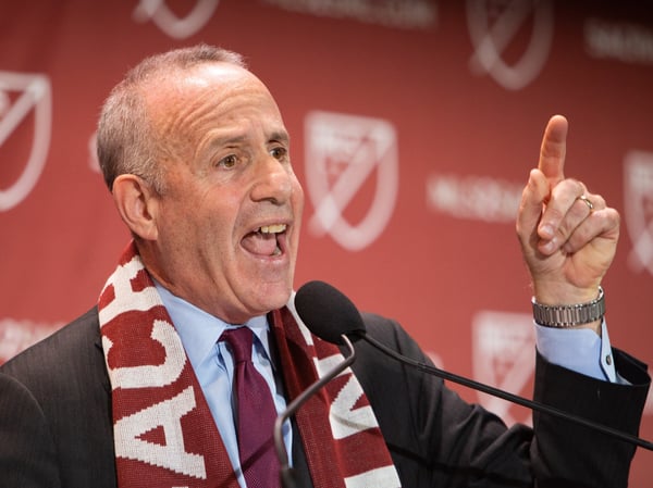 Sacramento Mayor Darrell Steinberg speaks after MLS awards Sacramento the league's 29th franchise.