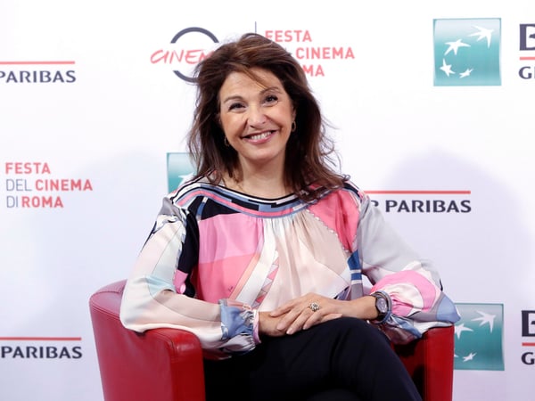 Director Janet Grillo poses for photographers during the photo call of her movie Jack of the Red Hearts, at Rome's Film Festival, in Rome, Friday, Oct. 23, 2015.