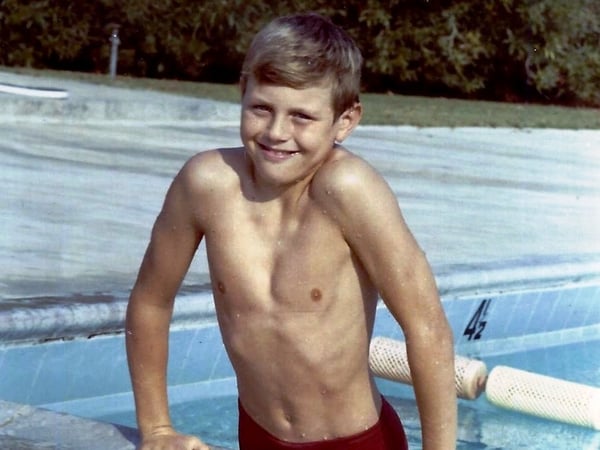Olympic swimmer Jeff Float at age 9