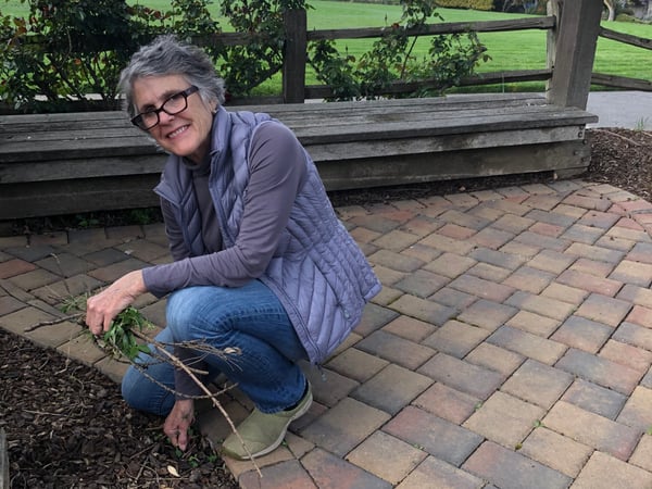 Denise Morse enjoying being outside after her quarantine at Travis Air Force Base.