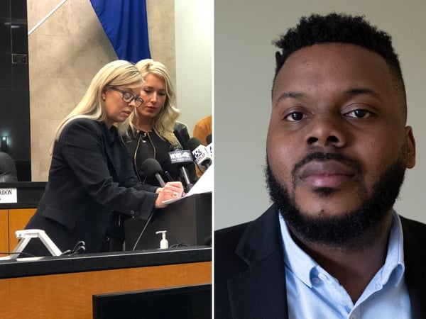 Reno Mayor Hillary Schieve (left) and Stockton Mayor Michael Tubbs (right)