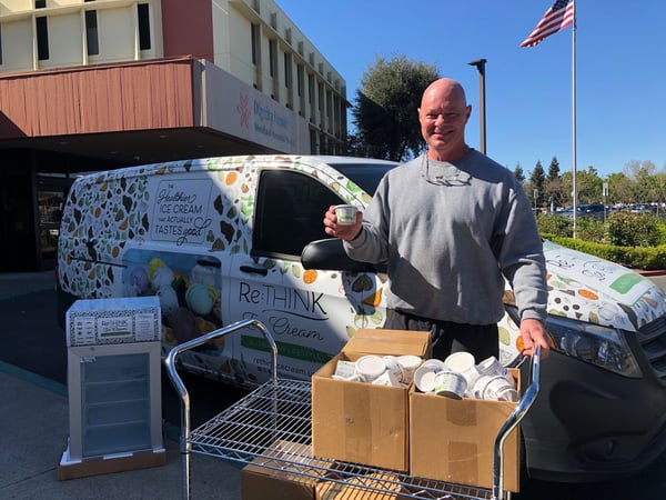 Re:THINK Ice Cream founder George Haymaker III delivering ice cream