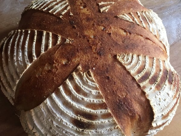 Bread recently baked by professor and food historian Ken Albala