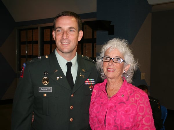 Captain Joseph Schultz and his mother Betsy Reed Schultz