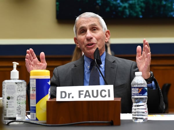 Director of the National Institute of Allergy and Infectious Diseases Dr. Anthony Fauci testifies before a House Committee on Energy and Commerce on the Trump administration's response to the COVID-19 pandemic.