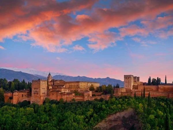 The Alhambra, the setting for the first movement of Manuel de Falla's "Nights in the Gardens of Spain."