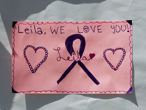 A sign remembering Leila Fowler, who was murdered over the weekend, hangs on a fence at Jenny Lind Elementary School in Valley Springs, Calif., Monday April 29, 2013. 