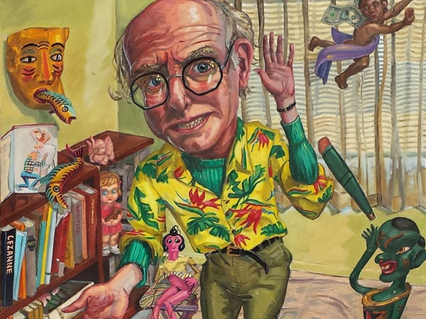 "In My Studio" 1991, 52 x 42 oil on canvas