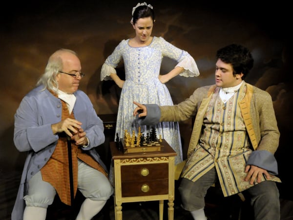 Ted Barton, Katie Rubin (Polly Stevenson), & Adrian Anderson (Temple) in "Kites And Kings."