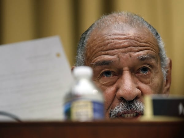 Judiciary Committee Ranking Member John Conyers, D-Mich., questions Attorney General Jeff Sessions during a House Judiciary Committee hearing on Capitol Hill, Tuesday, Nov. 14, 2017, in Washington.