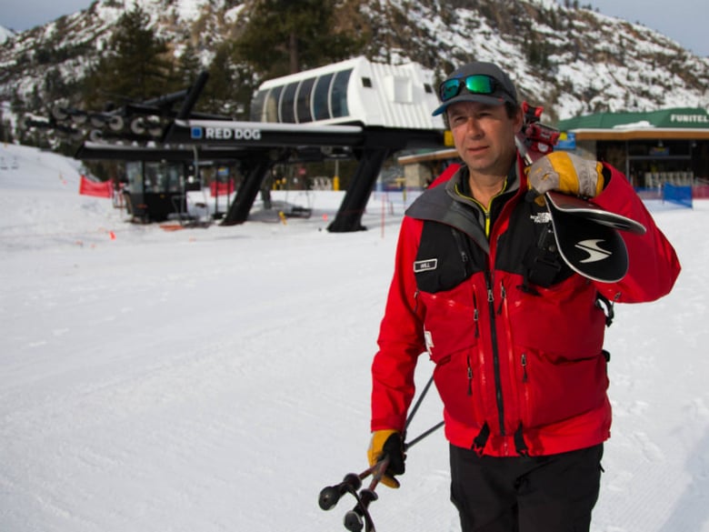 Will Paden, ski patrol director for Squaw Valley, coordinates avalanche control efforts at the resort.