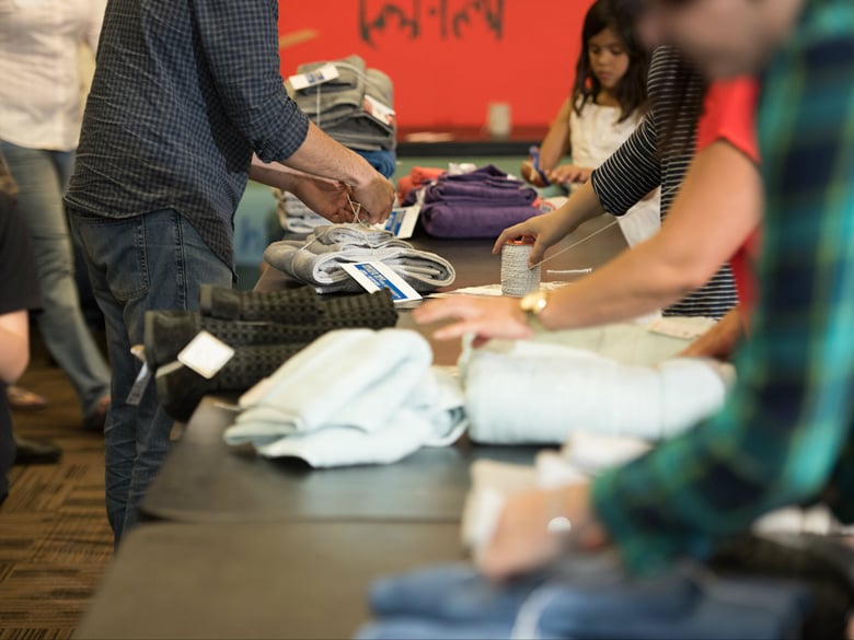 The United Way California Capital Region's Women United group is putting together gift baskets this week and hopes to have luggage, towels, and toiletries for 375 kids.