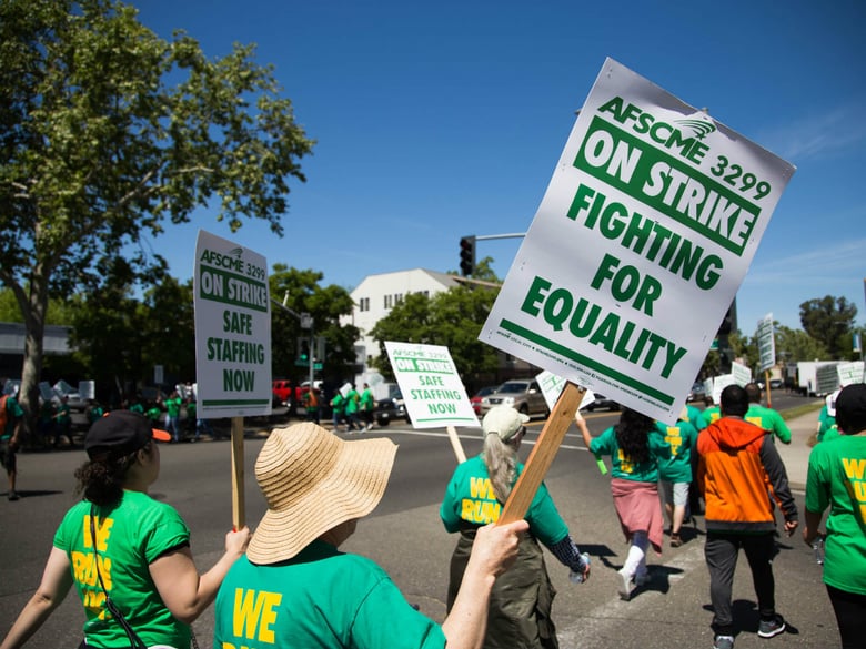 The UC Davis Medical Center was a site of local UC employees on strike as part of a system-wide action. 