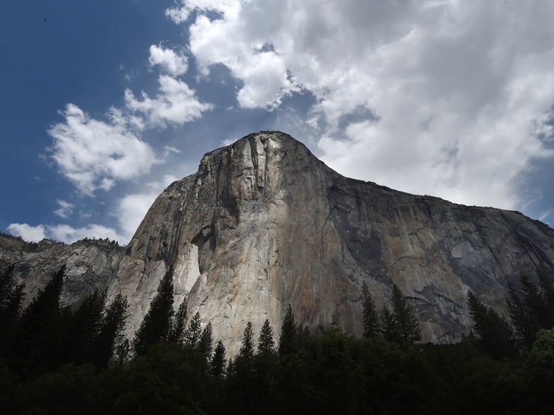 The El Capitan monolith in California's Yosemite National Park, seen in June 2015. On Wednesday, climbers Alex Honnold and Tommy Caldwell managed a feat in under two hours that most climbers take days to achieve.