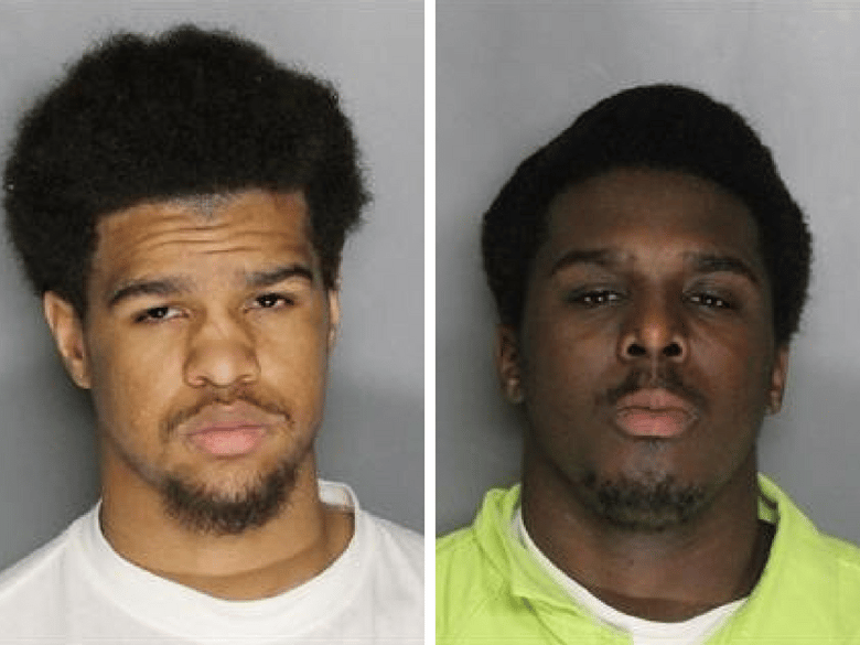 Terran Fayeweather, 18, and Antoine Yancy, 19, were arrested for a string of crimes around Christmas.