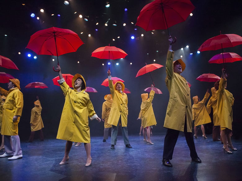 Actors perform a musical number in Music Circus' production of "Singin' in the Rain" on June 12, 2018.