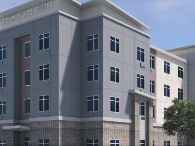 An artist's rendering of the proposed TownePlace Suites hotel, under design review by the city of Rancho Cordova.