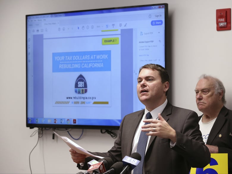 Carl DeMaio, who is leading the Proposition 6 campaign to repeal a recent gas tax increase, says he wants a federal investigation into allegations that public money is being used to campaign against Prop. 6.