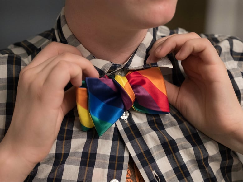 Michael Alongi shows how to tie a bow-tie.