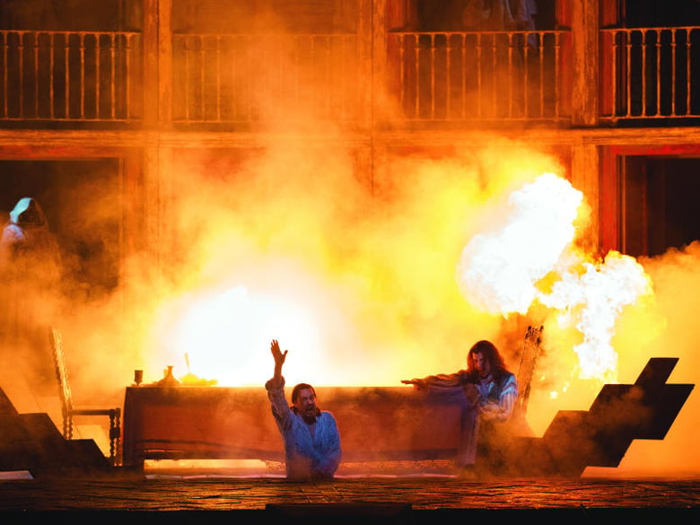 A scene from Mozart's "Don Giovanni." Photo: Marty Sohl/Met Opera