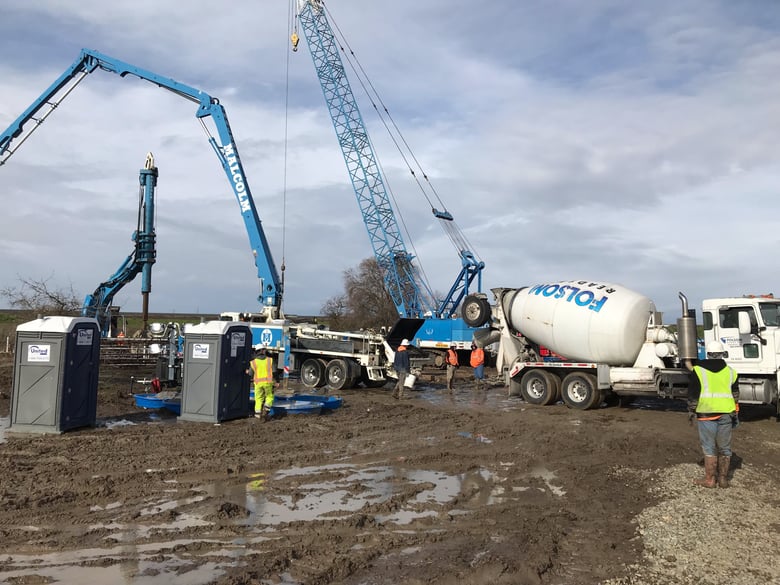 University researchers and CalTrans have been using heavy machinery to bore holes in a parcel of land at the place where highways 99 and 70 meet, testing a theory that says a bridge support column might not need as much steel.