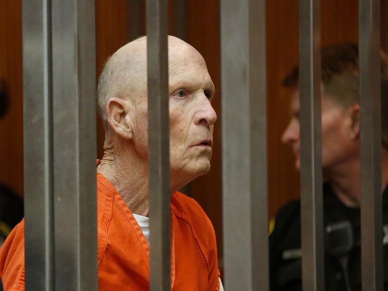 Joseph James DeAngelo, suspected of being the Golden State Killer appears in Sacramento County Superior Court as prosectors announce they will seek the death penalty if he is convicted in his case, Wednesday, April 10, 2019.