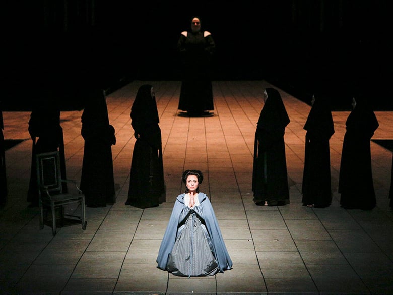 Isabel Leonard as Blanche de la Force in Poulenc's "Dialogues des Carmélites." Photo: Ken Howard/Met Opera