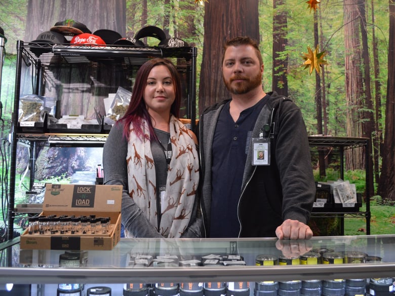 Jeremy Carlson and Lara Grant, owners of Calaveras Little Trees