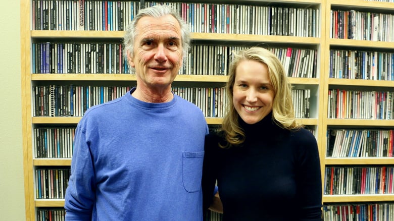 Jazz musician Sarah McKenzie and CapRadio's Gary Vercelli