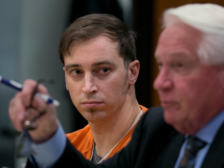 In this Jan. 26, 2018, file photo, William Scott Planer, left, listens as his attorney, Danny Brace, addresses the court during a preliminary hearing in Sacramento County Superior Court in Sacramento, Calif.
