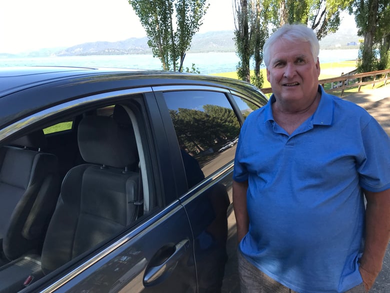 Keith Cooney has been driving for Uber in South Lake Tahoe for more than three years, Aug. 26, 2019