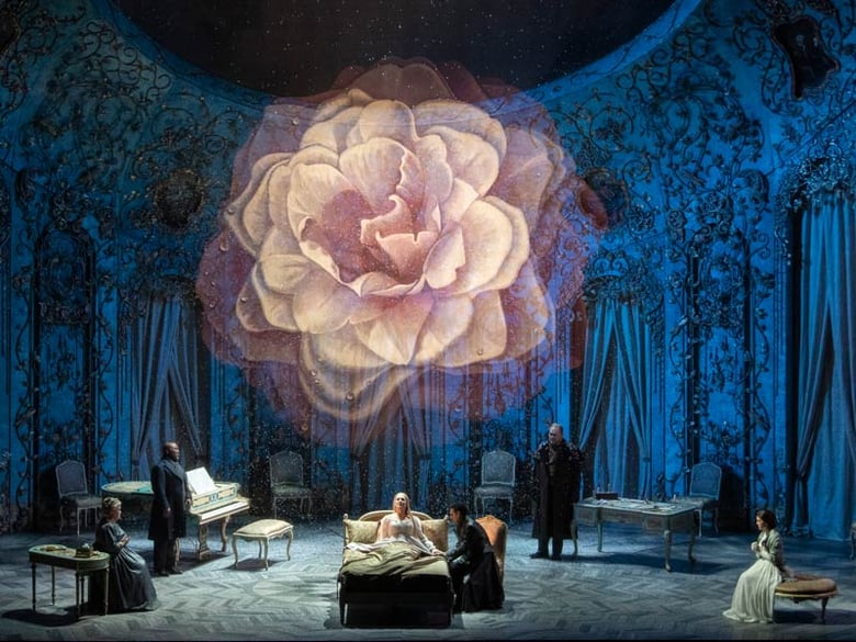 The prelude of Verdi's "La Traviata." Photo: Jonathan Tichler / Met Opera