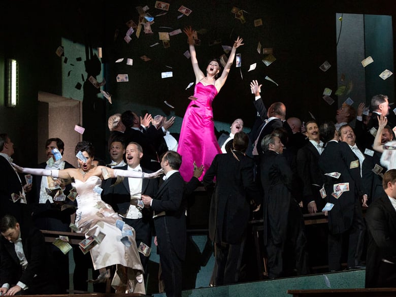 Lisette Oropesa in the title role of Massenet's "Manon." Photo: Marty Sohl/Met Opera