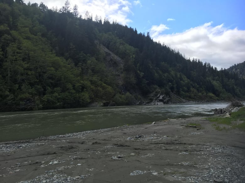 Klamath River, a part of the Yurok Reservation.