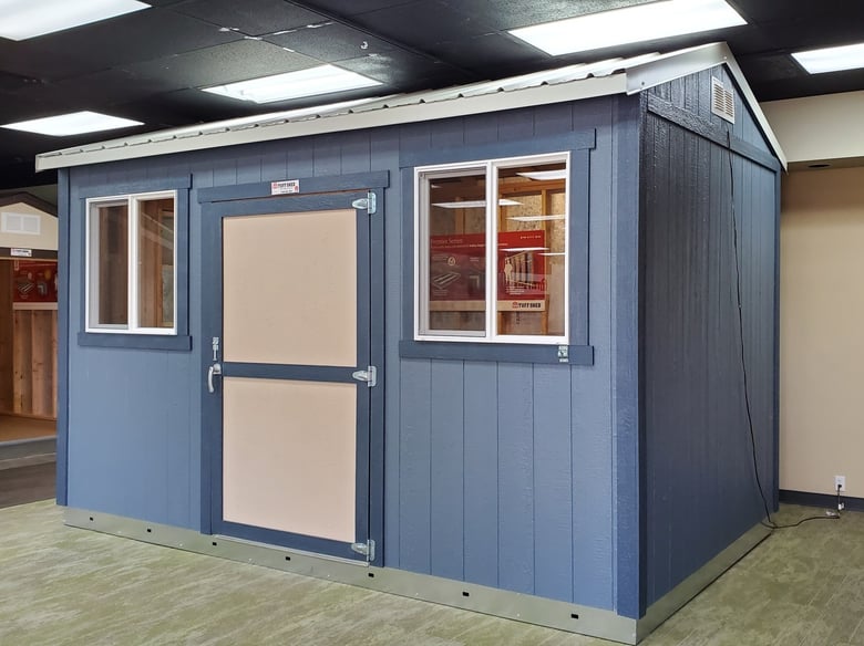 One of the cabin units built to house homeless young people.